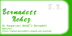 bernadett nehez business card